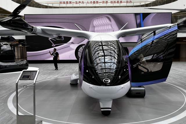 Mobil Terbang Produksi GAC Motor. Foto: Erandhi Hutomo Saputra/kumparan