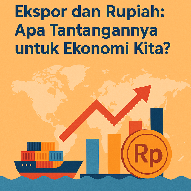 foto mendeskripsikian ekspor dan rupiah. Photo by: Muhammad Harsya