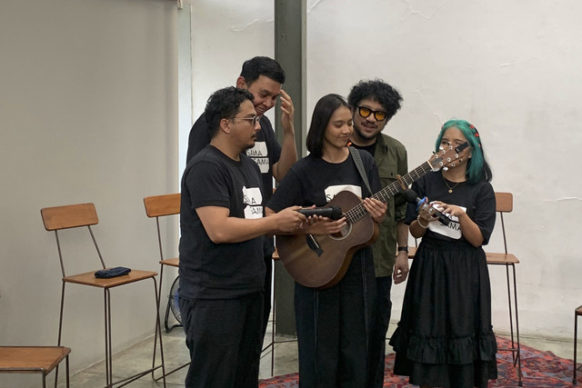 Konferensi pers tur konser SAMA SAMA di Kemang, Jakarta Selatan, Jumat (25/4/2025). Foto: Vincentius Mario/kumparan