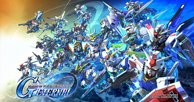 SD Gundam G Generation ETERNAL adalah judul terbaru dari seri game strategi Gundam "G Generation" yang kini tersedia untuk smartphone. Foto:  GGET Game