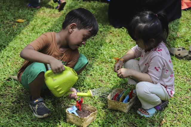 Keseruan KumparanMOM Playdate Spesial Hari Bumi 2025. Foto: Jamal Ramadhan/kumparan