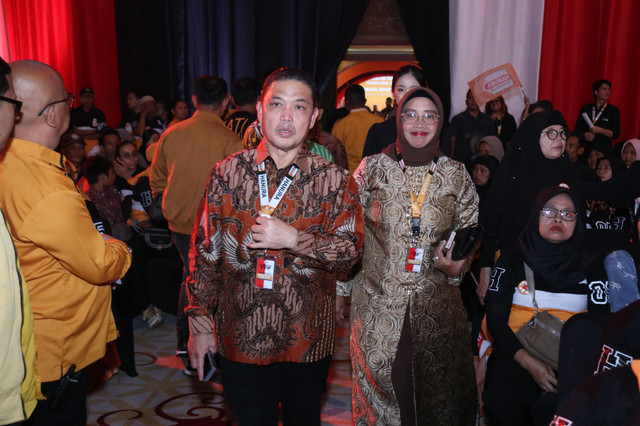 Gubernur Kalbar, Ria Norsan saat menghadiri Pengukuhan Pengurus DPP Partai Hanura periode 2024-2029. Foto: Dok. Istimewa.