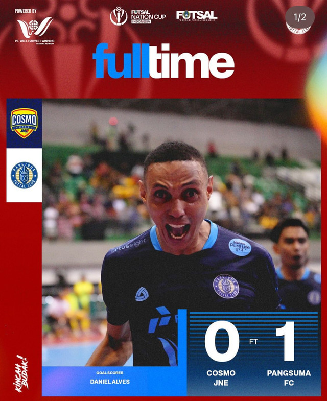 Pangsuma FC berhasil menjadi juara usai menumbangkan Como JNE. Foto: Dok. Instagram @pangsumafc.