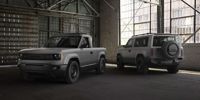 Mobil listrik Slate buatan Amerika Serikat. Foto: Dok. Slate Auto