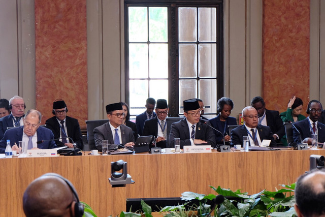 Menlu Sugiono menghadiri BRICS Foreign Minister Meeting (FMM) di Brasil. Foto: Kemlu RI