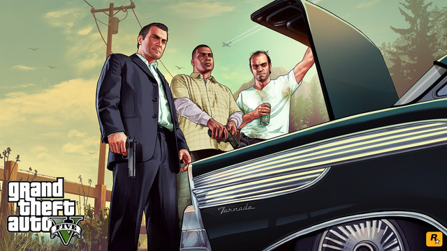 Grand Theft Auto V (GTA 5) adalah permainan laga-petualangan yang dikembangkan oleh Rockstar North dan diterbitkan oleh Rockstar Games pada tahun 2013. Foto: Rockstar