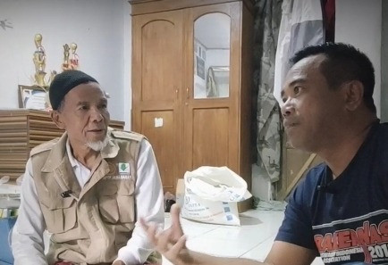 Berdiskusi dan berbagi bersama Pak Aneng (Dok. Pribadi)