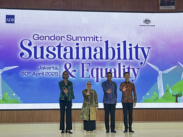 Direktur Utama PLN Darmawan Prasodjo dalam acara Gender Summit: Sustainability & Equality di Kantor Pusat PLN, Jakarta Selatan, Rabu (30/4/2025). Foto: Rayyan Farhansyah/kumparan