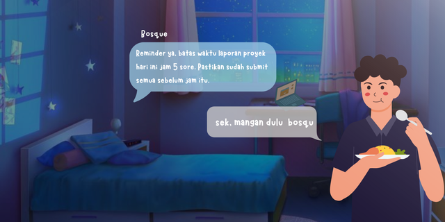 Work from home — edit by canva oleh Nuria sanjana