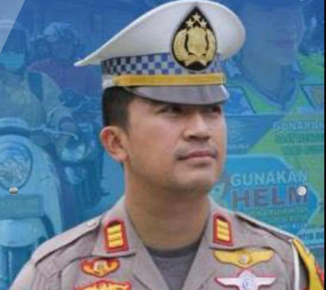 Kasat Lantas Palu, AKP Kanisius Franata, putera pertama Wakil Gubernur Kalbar. Foto: Dok. Istimewa