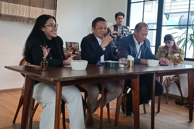 Direktur Utama Dirut PT KBI Budi Susanto dalam acara media gathering di Jakarta, Rabu (30/4/2025). Foto: Muhammad Fhandra/kumparan