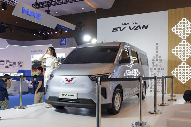 Wuling EV Van yang dipamerkan di PEVS 2025. Foto: Fitra Andrianto/kumparan