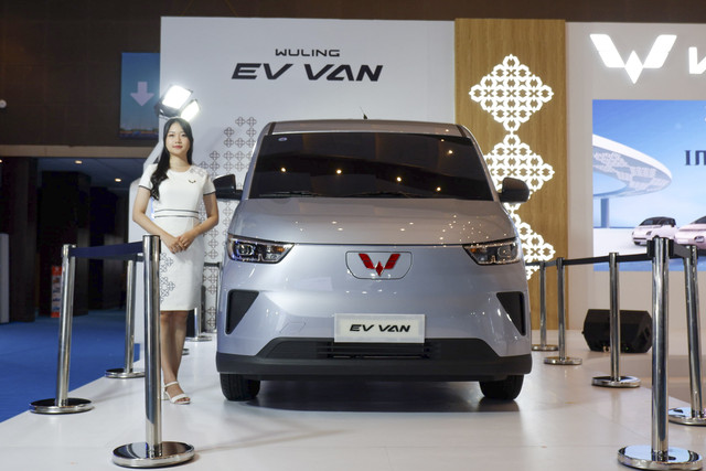 Wuling EV Van yang dipamerkan di PEVS 2025. Foto: Fitra Andrianto/kumparan