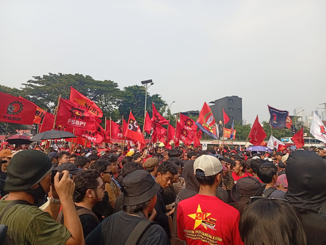 Demontrasi Hari Buruh 2025 di DPR RI | Dokumen Pribadi