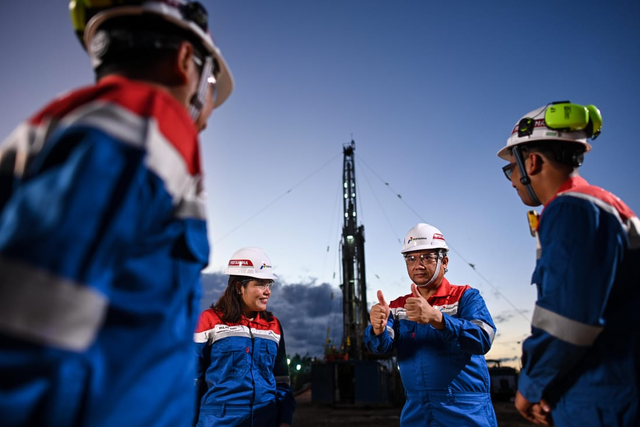 Pertamina Hulu Energi (PHE) berhasil mencatatkan produksi migas sebesar 1,043 juta barel setara minyak per hari (MBOEPD) pada Triwulan I 2025. Foto: Dok. Pertamina