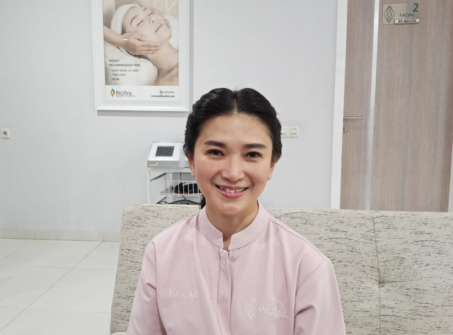 dr. Fifin Marini, M.Biomed (AAM) dokter Aesthetic dan Anti Aging Profira Clinic. Foto: Masruroh/Basra