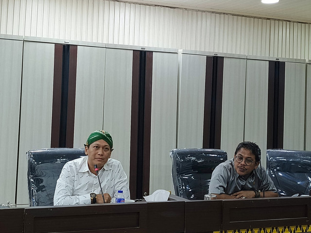 Anggota Komisi III DPRD Lampung, Munir Abdul Haris dan Taufik Rahman | Foto : Eka Febriani / Lampung Geh