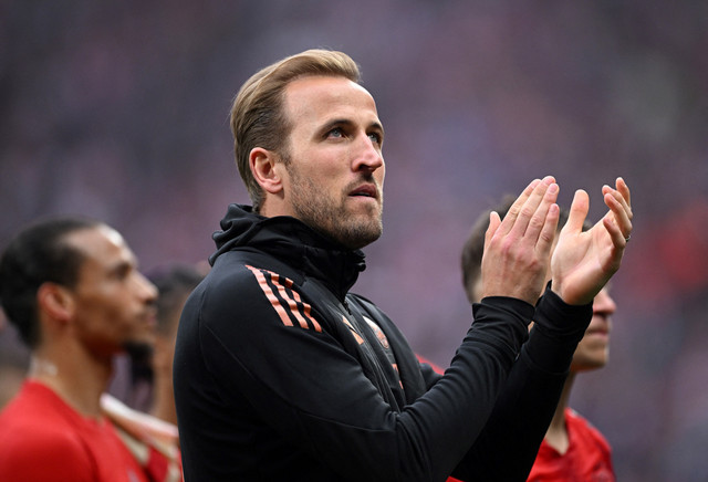 Harry Kane bersama skuad Bayern Muenchen di musim 2024/25.