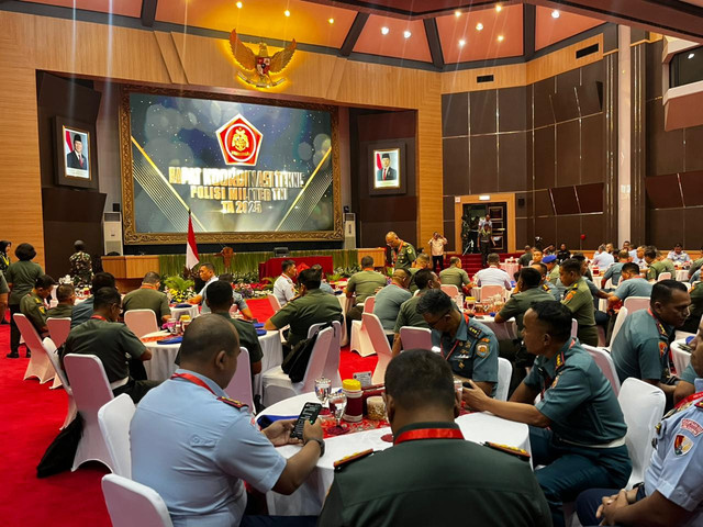 Rakornis Polisi Militer TNI 2025, Mabes TNI, Jakarta Timur, Rabu (7/5). Foto: Rayyan Farhansyah/kumparan