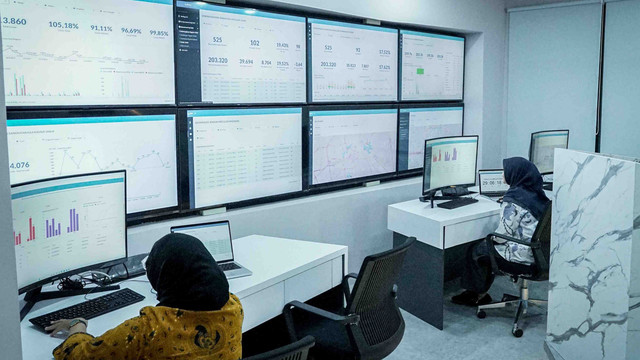 Kementerian Agama hari ini merilis pusat kendali haji atau Hajj Command Center (HCC). HCC berlokasi di Gedung Siskohat Lantai 1 Direktorat Jenderal Penyelenggaraan Haji dan Umrah (Ditjen PHU), Jakarta. Foto: Dok. Kemenag RI