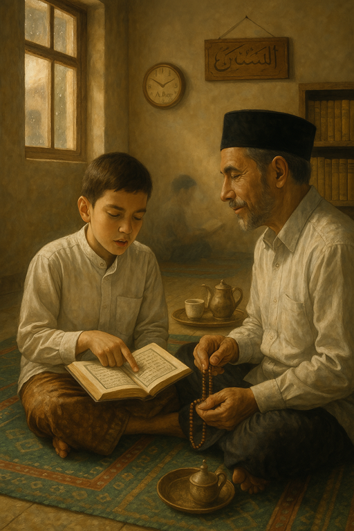 Membaca Al-Qur'an Foto : Copilot.microsoft.com