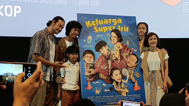 Pemain Film Keluarga Super Irit. Foto: Aprilandika Pratama/kumparan