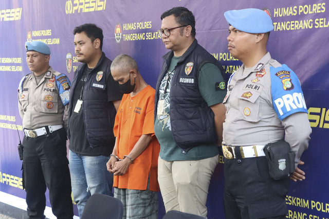 Pers rilis kasus adik yang membunuh kakaknya karena masalah warisan. Foto: Istimewa