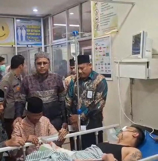 Ahmad, korban pembacokan telah melangsungkan akad nikah di RSUD BARI Palembang/ist. 