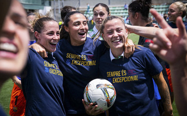 FC Barcelona Femeni memastikan gelar juara Liga Spanyol Wanita 2024/25 usai kalahkan Real Betis 9-0. Foto: Dok. Barcelona