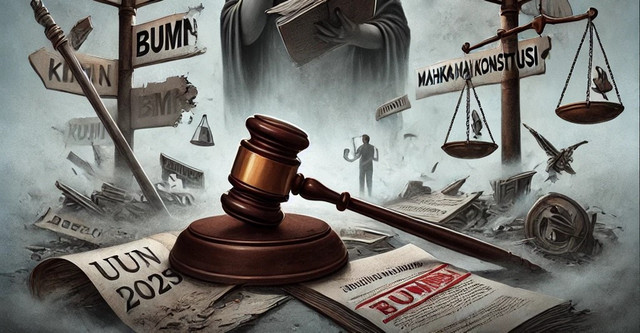 ilustrasi anomi hukum (sumber: dibuat oleh AI)