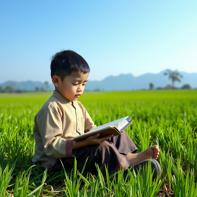 Menghafal Al-Qur'an Sejak Dini (Foto : Chat.Qwen.ai)
