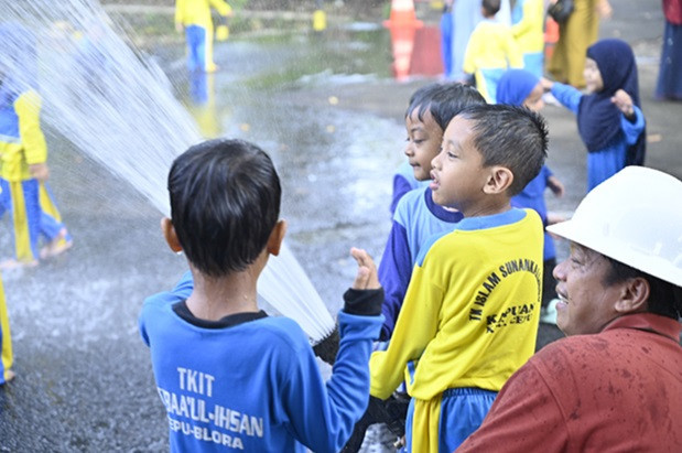 PPSDM Migas Jadi Pusat Edukasi Keselamatan Sejak Dini bagi Siswa TK Islam Cepu. (Dok. Humas PPSDM Migas)