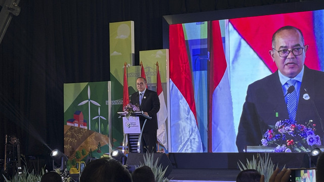 Direktur Utama PT Agrinas Pangan Nusantara Joao Angelo De Sousa Mota dalam Launching PT Agrinas Pangan Nusantara (Persero) di Pos Bloc Jakarta, Rabu (14/5/2025). Foto: Ave Airiza Gunanto/kumparan