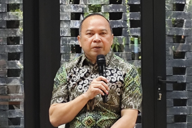 Sekjen AFPI Ronald Andi Kasim dalam media briefing di kawasan Blok M, Jakarta Selatan, Rabu (14/5/2025). Foto: Widya Islamiati/kumparan