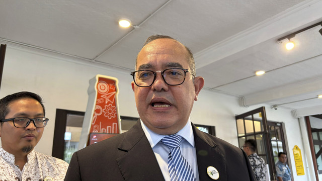 Direktur Utama PT Agrinas Pangan Nusantara Joao Angelo De Sousa Mota di Pos Bloc Jakarta, Rabu (14/5/2025). Foto: Ave Airiza Gunanto/kumparan