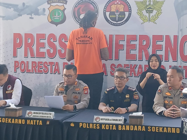 Jarred Dwayne Shaw diamankan Polres Bandara Soekarno-Hatta. dok Istimewa