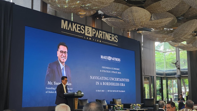 Dialog eksekutif terbatas: Indonesia Economic & Strategic Update 2025: Navigating Uncertainties in a Borderless Era yang diselenggarakan oleh Makes & Partners
