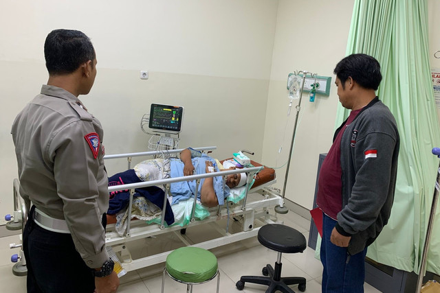 MRJ korban pembacokan tetangga. Foto: Polsek Menganti