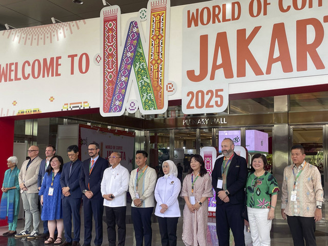 Peresmian acara World of Coffee Jakarta 2025. Foto: Salsha Okta Fairuz/kumparan