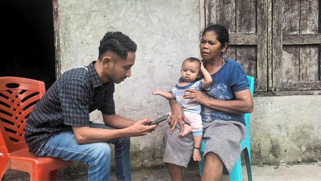 Wawancara dengan salah satu ibu dengan balita di salah satu desa di Nusa Tenggara Timur (NTT)