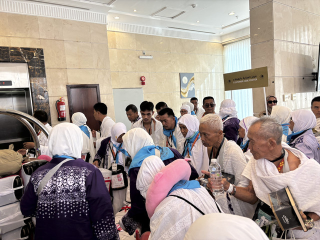 Jemaah haji gelombang 2 mulai tiba di Makkah. Foto: Moh Fajri/kumparan