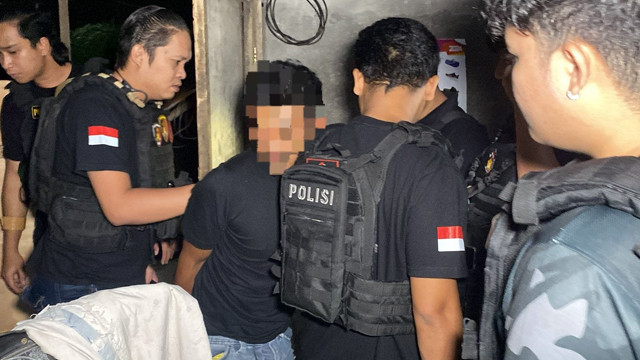Pelaku KDRT di Kota Bitung diamankan polisi. (foto: istimewa)