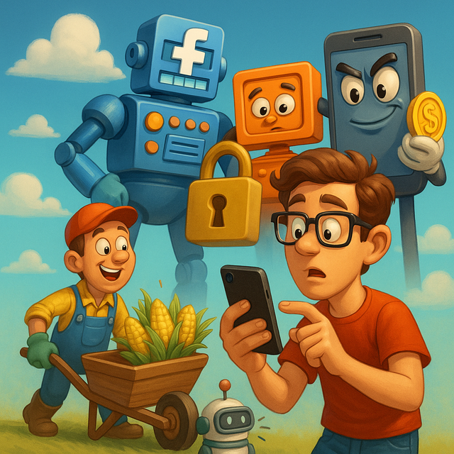 Kolonialisme Digital. Gambar dibuat dengan GPT 4o