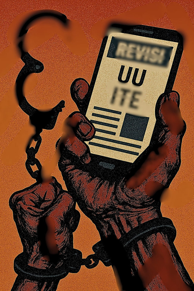 Ilustrasi pengekangan dalam mengkritik di era digital | Sumber doc: pribadi