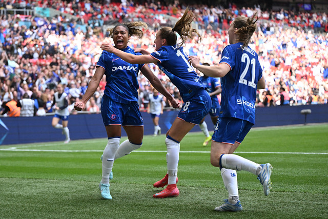 Chelsea FC Women sukses menjadi juara Piala FA Wanita 2025 usai kalahkan Manchester United 3-0. Foto: Dok. chelseafc.com