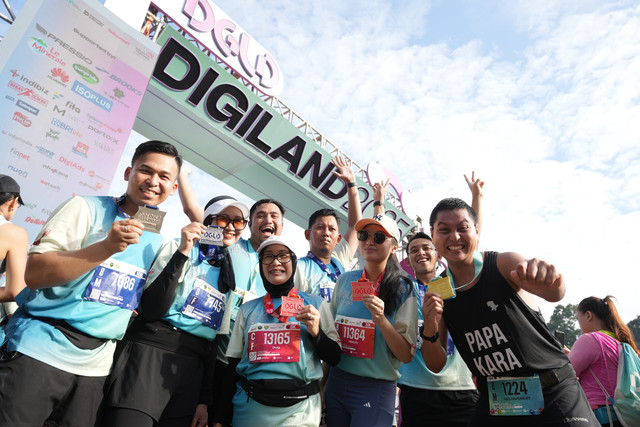Keseruan event lari Telkom Digiland 2025. Foto: Telkom