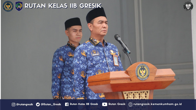 Rutan Gresik Gelar Upacara Peringatan Hari Kebangkitan Nasional ke-117
