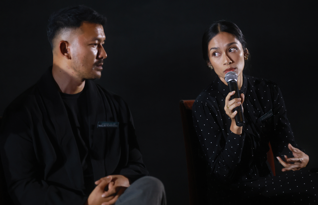 Rio Dewanto-Faradina Mufti di film Legenda Kelam Malin Kundang. Foto: Agus Apriyanto