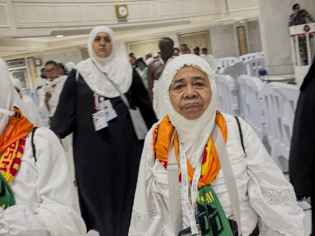Nurhayanah, jemaah yang terpisah dari rombongan saat berada di Masjidil Haram. Foto: Moh Fajri/kumparan