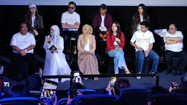 Konferensi pers perilisan trailer dan poster Film Assalamualaikum Beijing 2: Lost In Ningxia. Foto: Aprilandika Pratama/kumparan